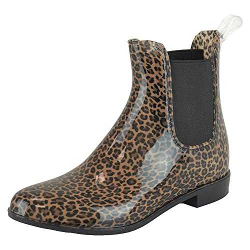 Thingimijigs Ladies Short Wellies Chelsea Ankle Length Summer Festival Wellington Rain Boots