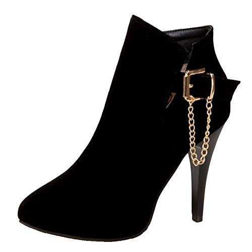 CHICMARK Women Fashion Ankle Boots with Stiletto Heel and Pointed Toe