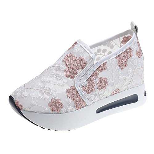 Womens Trainers Athletic Running Shoes Sport Gym Jogging Fitness Outdoor Walking Shoes Sneakers Thick Bottom Lightweight Tennis Shoes
