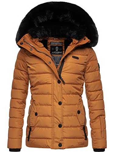 Navahoo Milianaa Women's Warm Winter Quilted Jacket with Removable Faux Fur Hood XS - 3XL