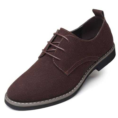 Fashion Lightweight Mens Dress Shoes, Relaxed-Fit Men's Loafers & Slip-ons, Casual Dress Shoes for Men, Lace Up Leather Dress Shoes