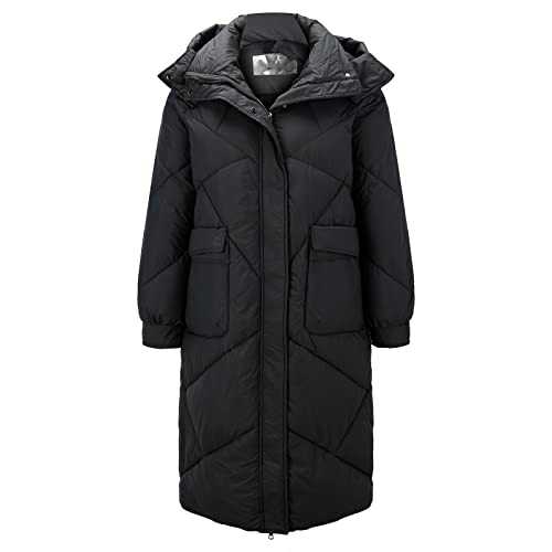 women jacket winter Warm Waterproof Hooded Jackets Ladies Long Padded Coats Slim Fit Trench Coat Outwear 3/4 trench coats womens 3 in 1 jackets women waterproof long black fur coat