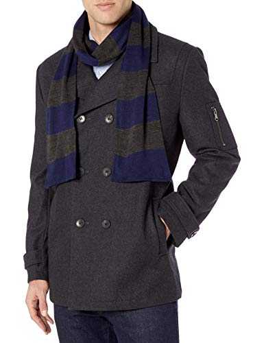 IZOD Men's Double Breasted Wool 双 大衣더블 브레스티드 울 피코트雙排扣羊毛孔雀魚abrigo Lana Con Doble Botonaduraمعطف صوف مزدوج الصدرpavão De Lã Transpassadoצמר כפול חזהdoppelreihige Wolle Peacoat Coats