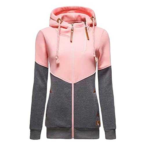 HOOUDO Hoodie for Women UK Autumn Winter Basic Hoody Jacket Cute Outwear Loose Outdoor Tunic Oversized Novelty Sweater Soft Plain Pullovers