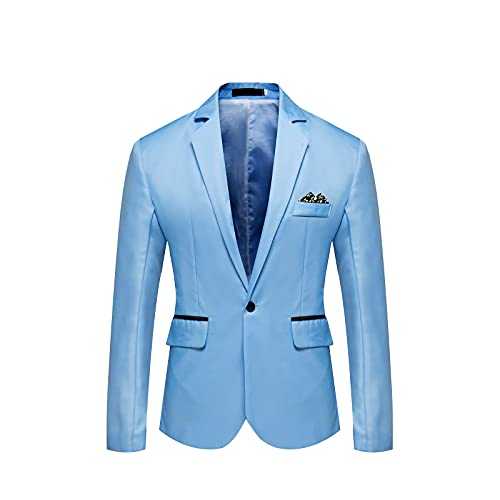 Blazer Men Plus Size Smart Suit Jacket Blazers Lapel Long Sleeve Tuxedo Jacket Chic Business Office Tailcoat Coat Single-Breasted Lounge Outwear for Party, Wedding, Banquet, Prom, Conference