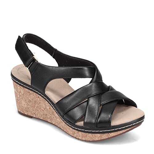 Women's Annadel Rayna Heeled Sandal, Black Leather, 6.5 UK