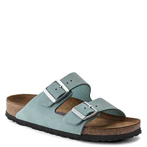 Women's, Arizona Soft Footbed Sandal - Narrow Width, Faded Aqua, 5 UK