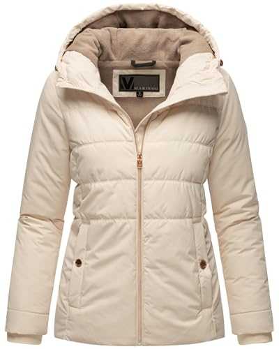 MARIKOO Alemee 16 Women's Winter Jacket Warm Waterproof Quilted Jacket Made of Recycled Polyester with Hood XS - 3XL