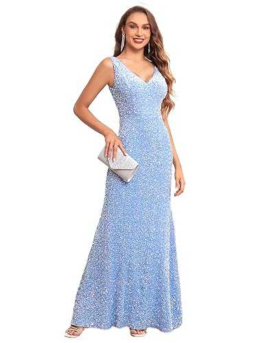 Women's Sequined Party Cocktail Evening Prom Gown Mermaid Maxi Long Dress …