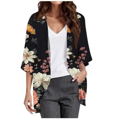 Surf Sweater Women Print Lightweight and Comfortable Beach Vacation Chiffon Cardigan Sun Cardigan Fashion Cardigan Sweaters for Women