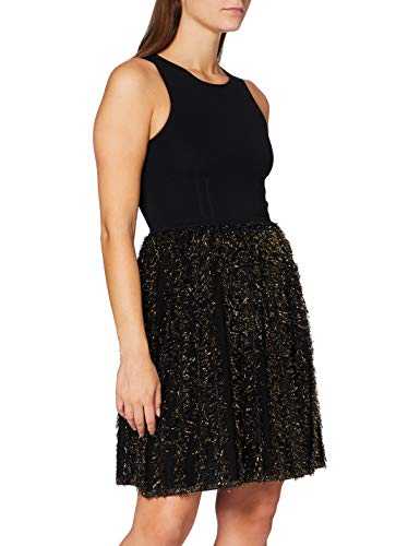 Pinko Women's Nevis Casual Night Out Dress, Zh2_Nero/Oro, M