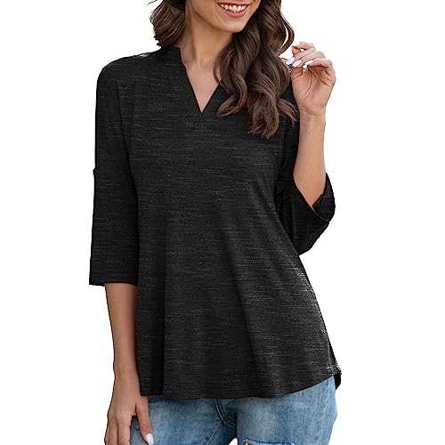 Kmdwqf Womens Cotton T Shirt Top Loose Fit Casual Print Short Sleeve Plus Size Button Tuned Top Womens Winter Tops Size 14 UK Tshirt Long Sleeve Women s for Women Sale Clearance Items