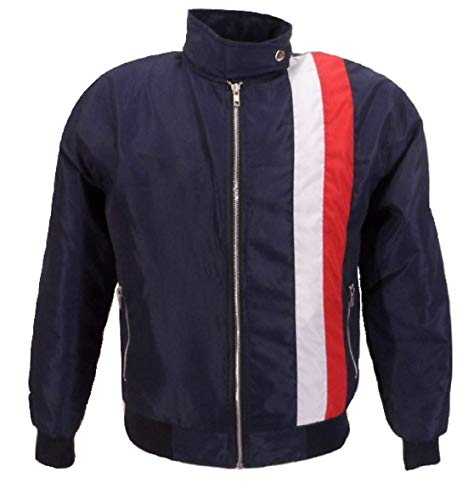 Mazeys Mens Retro Racing Bomber Jacket