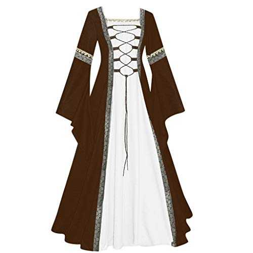 Woman Dresses for Work Women's Gothic Vintage Cosplay Length Dress Floor Women's Dress Summer Dresses for Women Work