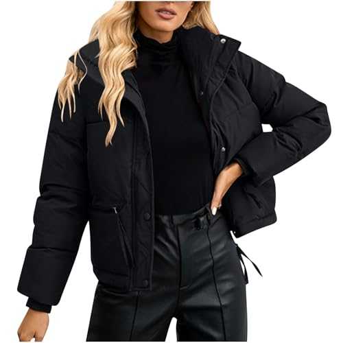 AMhomely Womens Quilted Puffer Jackets Lightweight Quilted Jacket Zipper Oversized Fall Winter Coat Pockets