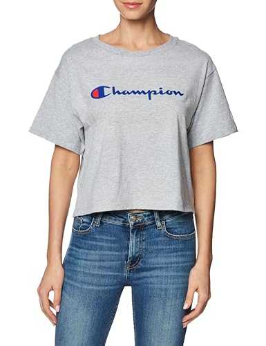 Champion Women's Champion Women's the Cropped Tee , Script Logo