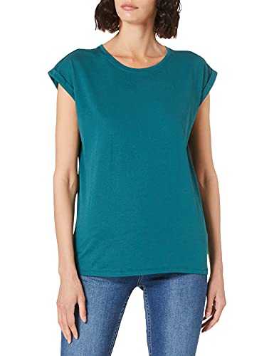 Build Your Brand Women's Ladies Extended Shoulder Tee T-Shirt