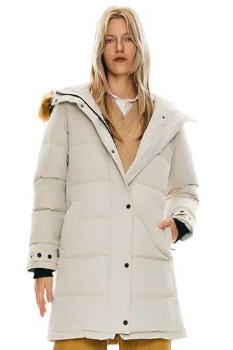 Orolay Women's Insulated Down Coat Winter Hooded Coat Quilt Medium Puffer Jacket with Faux Fur