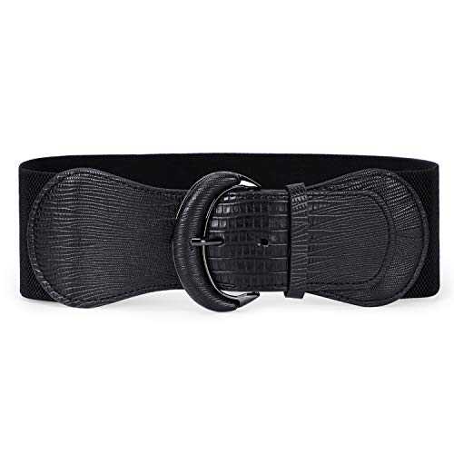 WERFORU Women Stretchy Wide Waist Belt Ladies Fashion Elastic Belts for Dresses Jumpsuit Shirts