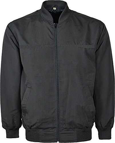 Mens Summer Jacket Black Lightweight Soft Feel Comfortable Material Bomber Style