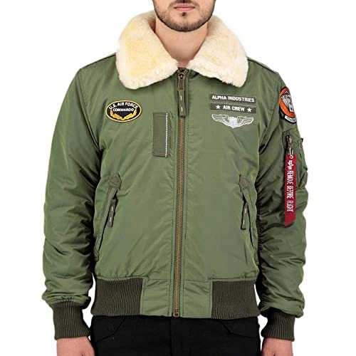 ALPHA INDUSTRIES Men's Injector Iii Air Force Bomber Jacket