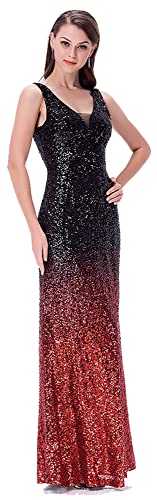 Angel-fashions Women's Column Evening Dresses Gatsby 1920s Flapper