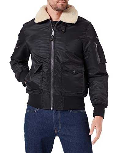 Schott NYC Oharars Schott Pilot Jacket with Faux Fur Detachable Collar