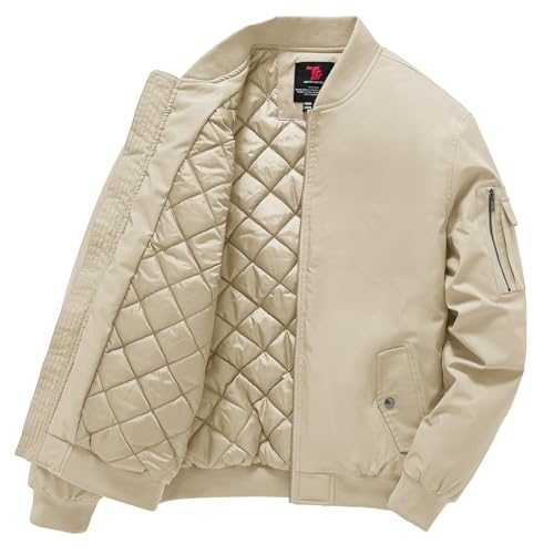 Gopune Men's Windproof Bomber Jacket Warm Water Resistant Windbreaker Winter Outwear Quilted Jackets Coats