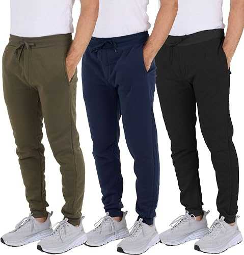 Real Essentials Men's Tapered Sweatpants