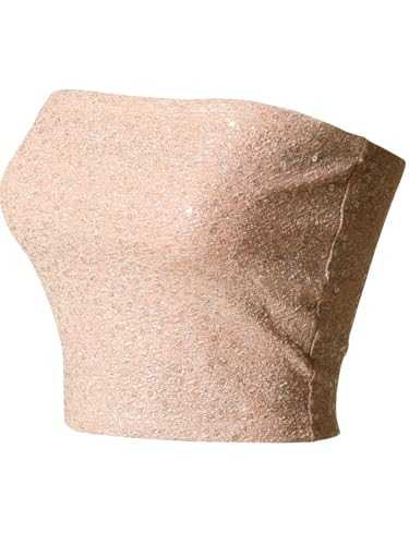 MixMatchy Women Sexy Tube Tops Crop Tops Going Out Strapless Basic Backless Bra Bandeau Summer Outfits 2024