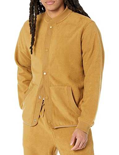 Amazon Aware Men's Regular-Fit Recycled Polyester Microfleece Bomber Jacket (Available in Tall) (Previously
