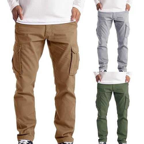 Japanese Cargo Trousers Men Cotton Twill Trousers Men Regular Fit Work Trouser Military Combat Stretchy Joggers Yoga Open Hem Tracksuit Bottoms Chino Workout Pants Leisure Gym Pant For Mens Uk