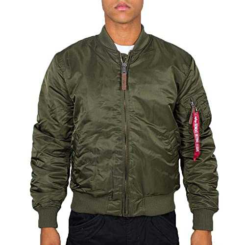 Alpha Industries Men's MA-1 VF 59 Bomber Jacket, Dark Green, X-Large