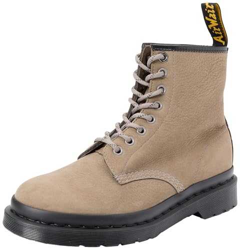 Men's 8 Eye Boot, Nickel Grey Milled Nubuck Wp, 9.5 UK