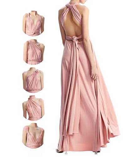 Multiway Dresses with Bandeau,Multiway Bridesmaid Dresses,Convertible Infinity Dress,Wedding Guest Dresses for Women Plus Size Maxi Floor Length Long,Transformer Dress,Maternity,Prom,Evening Gown