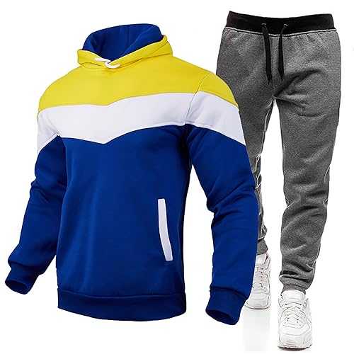 Suit Sack Travel Fashionable Patchwork Hoodie Casual Trousers for Men Winter Western Boots Men Riding