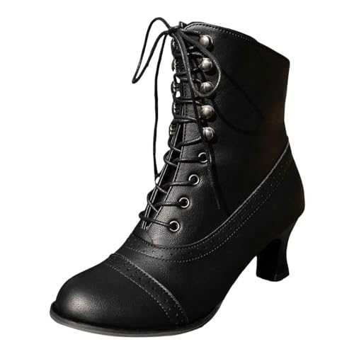 SKTIISN Wide Calf Boots Women'S Plus Size Fashion Boots Thick Heel Round Toe Motorcycle Short Boots Womens Wide Calf Wellies Try Before You Buy Womens Clothing Short Wellies Women Size 6 Cowgirl