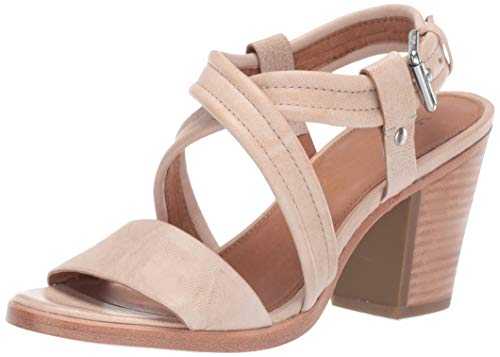 FRYE Women's DANI Criss Cross Flat Sandal, Cream, 5 UK