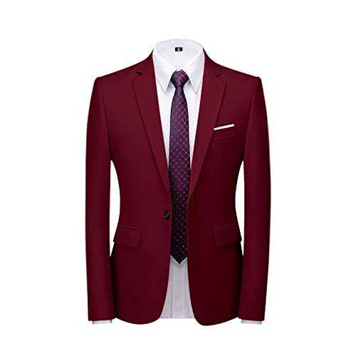 Men'S Suits 2 Piece Regular Fit, Wedding Suits for Men Wedding Dress Suit One Button Business Suit Business Wedding Party Blazer and Trousers Set Casual Tuxedo Suit Blazer Mens Suits