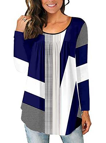 CHICZONE Ladies Tops Short Sleeve Blouse Crew Neck Tunic for Women Floral Henley Shirts for Leggings Loose Fit
