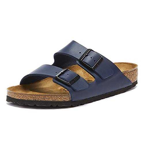 Unisex Adults Arizona Birko-flor Wide Sandals, Blue 051751, 7.5 UK