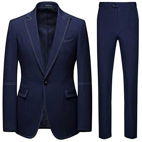 Men Suits for Wedding Groom Tuxedo Dress Formal Suits with Pants 2 Pieces Slim Fit Costume