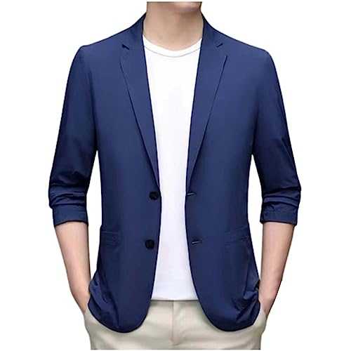 Mens Blazers Smart Casual Slim Fit, Mens Casual Jackets Lightweight Men'S Long Sleeve Tops Summer Thin Blazer Thin Jacket Men'S Slim Fit Casual One Button Suits Jacket Summer Sports Jackets