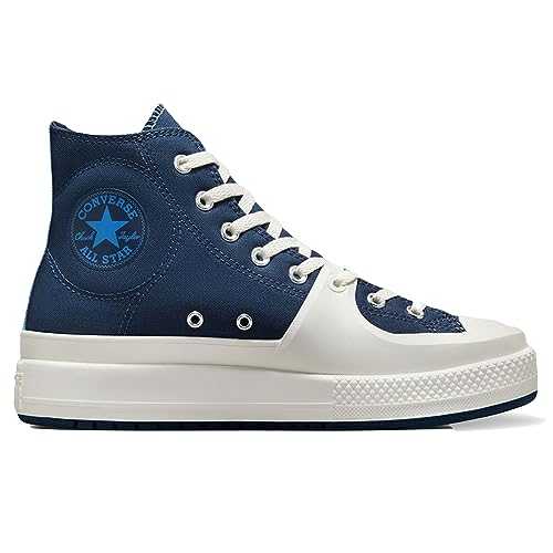 Men's Chuck Taylor All Star Construct Sport Remastered Sneaker, Navy Lt Blue Egret, 8.5 UK