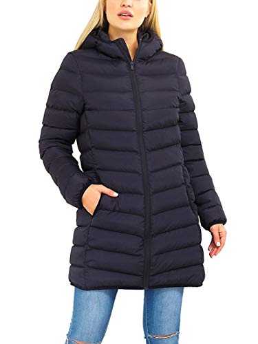 SS7 Womens Puffer Coat Padded Mid Length Parka Jacket