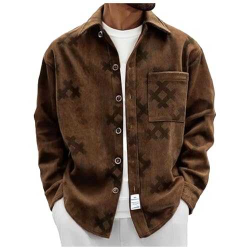 Men's mid-season stand-up collar jacket men's spring summer ribbed velvet windbreaker work casual coat Saharan bombers hiking jackets aviator bomber bomber anorak jacket coats