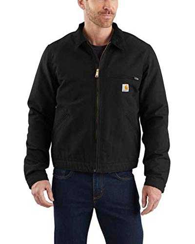 Carhartt Men's Relaxed Fit Duck Blanket Lined Detroit Jacket