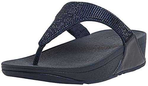 Lulu Crystal Embellished Toe-Post Sandals Rose Gold