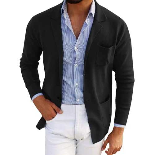 FNKDOR Mens Blazer Suit Jacket Smart Casual Slim Fit Corduroy Black Blazer Men Jackets Coat Lightweight 2 Button Suit Blazers Slim Fit Leisure Blazer with Pockets S-3XL