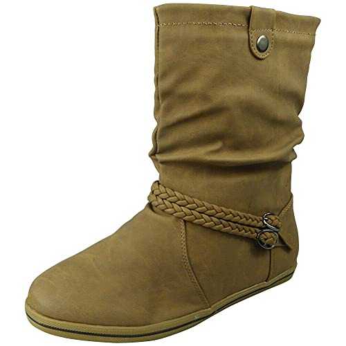 LoudLook Ankle Boots Faux Suede Zip Wedge Heel Casual Comfy Winter Tassle Hidden Pixie Shoes Sizes 3-8…